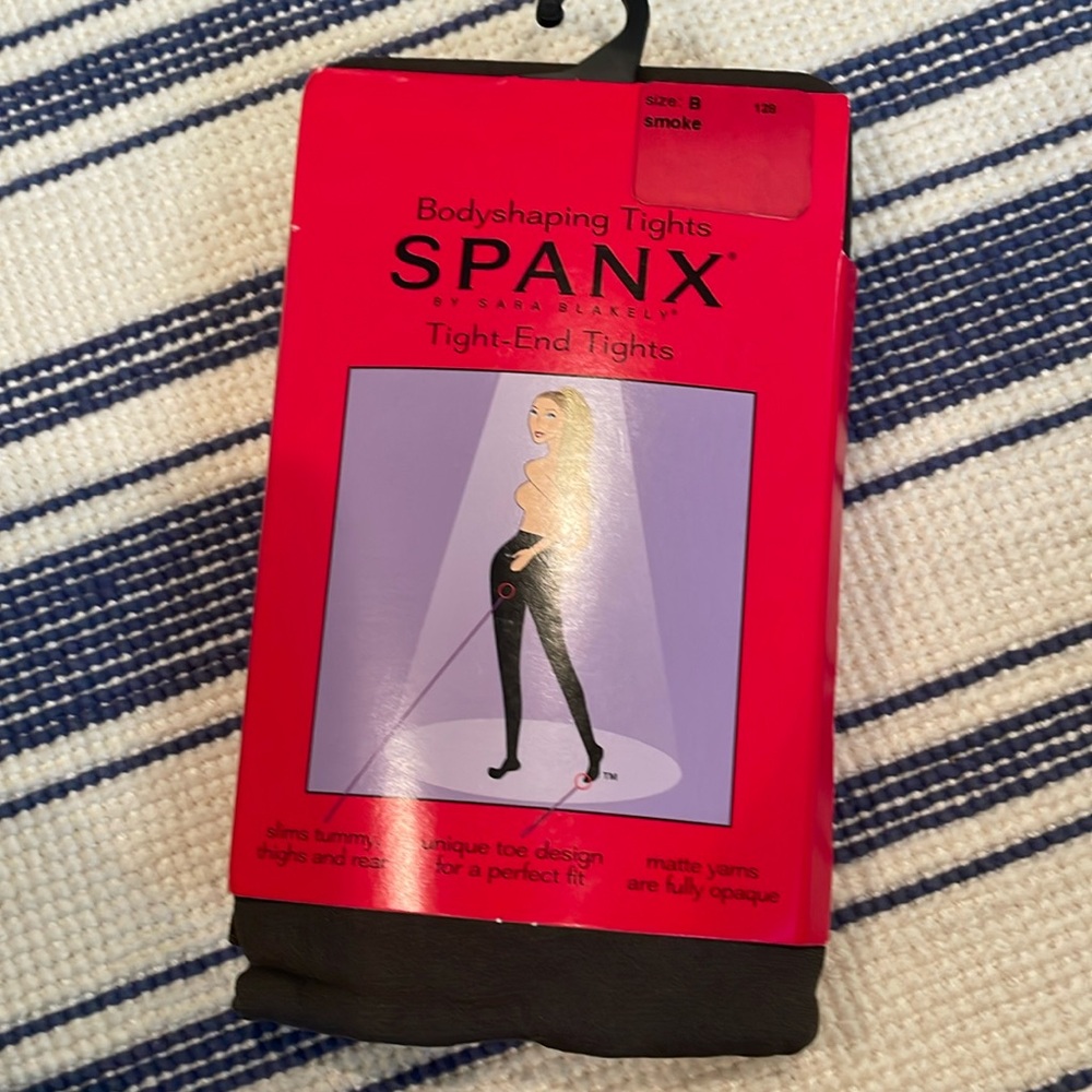 NWT Spanx Tight-End Tights in Smoke Size B